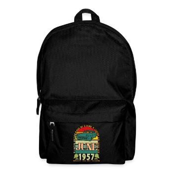 Juni 1957 Geburtstagsgeschenk. Juni 1957 Juni 1957 - Rucksack - Schwarz - Vorne