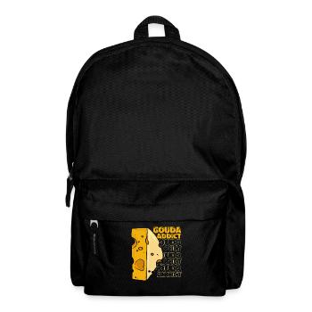 Gouda Addict Queso Käsehändler Hersteller Liebhaber Gouda - Rucksack - Schwarz - Vorne