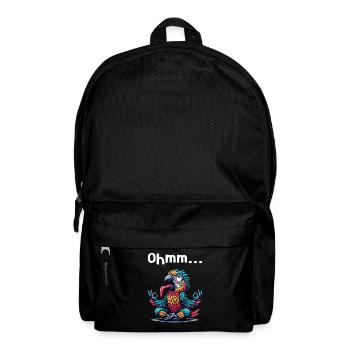 Ohmmm drôle yoga méditation sport - Sac à dos - noir - Devant