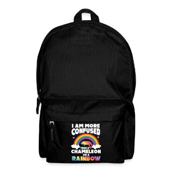 I'm more confused than a chameleon - Backpack - black - Front