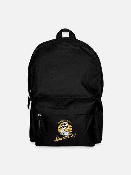 Ich mag halt einfach Störche - Rucksack - Schwarz