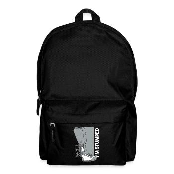 Nun, ich bin ratlos Prothese Fußbenutzer Bein - Rucksack - Schwarz - Vorne