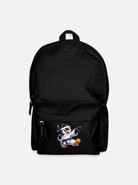 Pingouin Karaté Arts Martiaux Arts Martiaux Arts Martiaux - Sac à dos - noir