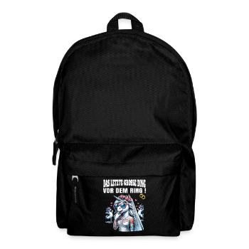JGA Braut Junggesellinnenabschied Poltern Frauen - Rucksack - Schwarz - Vorne