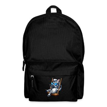Cooles Zebra Schaukel Sonnenbrille Sommer - Rucksack - Schwarz - Vorne