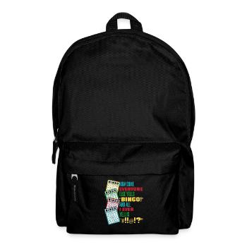 Wie kommt es, dass alle anderen Bingo Daubers Anrufer schreien? - Rucksack - Schwarz - Vorne