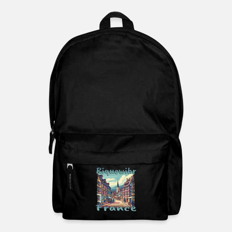 Riquewihr Altstadt Wanderung Frankreich Berge - Rucksack - Schwarz