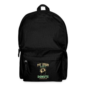 My Brain is 95% Donuts Doughnut Maker Glazed - Backpack - black - Front