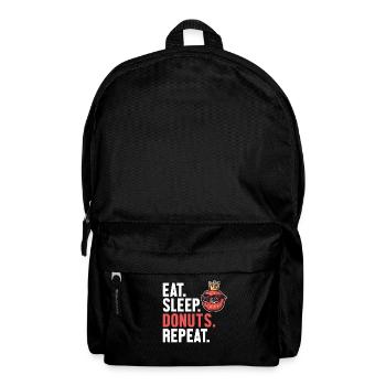 Eat Sleep Donuts Repeat Doughnut Maker Glazed - Backpack - black - Front
