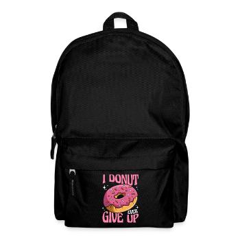 Ich Donut gebe jemals den Donut-glasierten Maker-Liebhaber auf - Rucksack - Schwarz - Vorne
