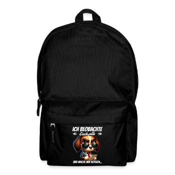 Ich Beobachte Euch Alle Und Mache Mir Notizen - Rucksack - Schwarz - Vorne