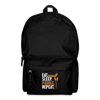 Eat Sleep Paddle Repeat Team Paddler Drummer - Backpack - black - Front