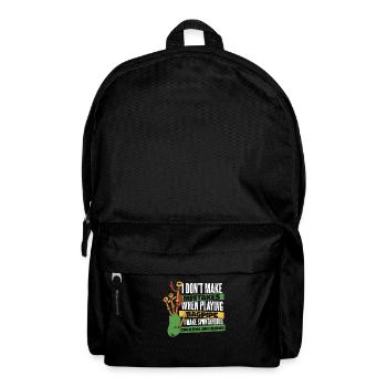 Je ne fais pas d’erreurs en jouant de la sarbacane - Sac à dos - noir - Devant