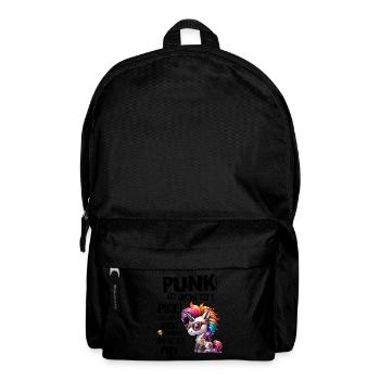 Punk Rock - Ich bin alt aber Punk ist nicht tot - Rucksack - Schwarz - Vorne
