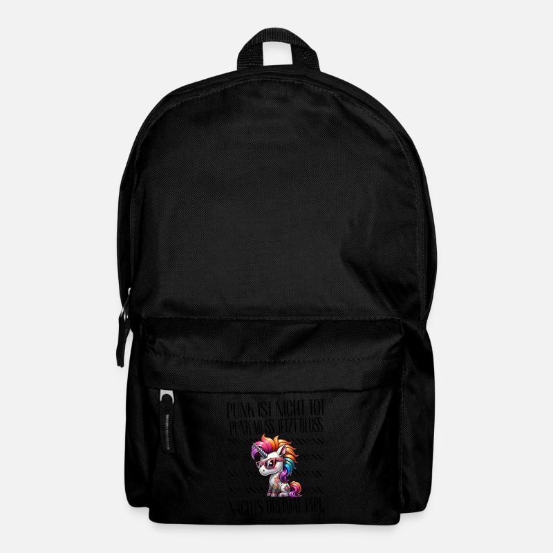 Punk Rock - Ich bin alt aber Punk ist nicht tot - Rucksack - Schwarz