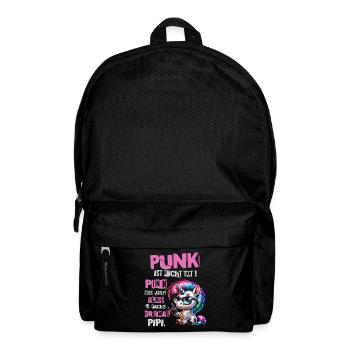 Punk Rock - I'm old but punk is not dead - Backpack - black - Front