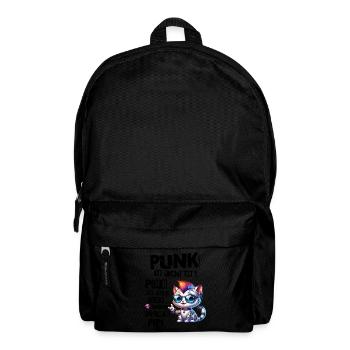 Punk Rock - Ich bin alt aber Punk ist nicht tot - Rucksack - Schwarz - Vorne