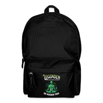 Legenden altern nicht sie gehen Yoga - Rucksack - Schwarz - Vorne