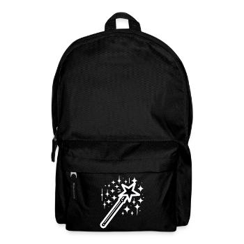 Zauberstab Magie - Rucksack - Schwarz - Vorne