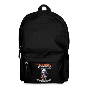 Legenden altern nicht sie gehen Gitarre - Rucksack - Schwarz - Vorne
