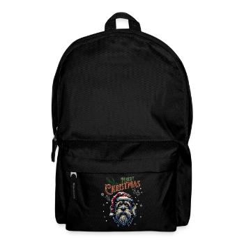 Weihnachtsmann Hund Weihnachten Männer & Frauen - Rucksack - Schwarz - Vorne