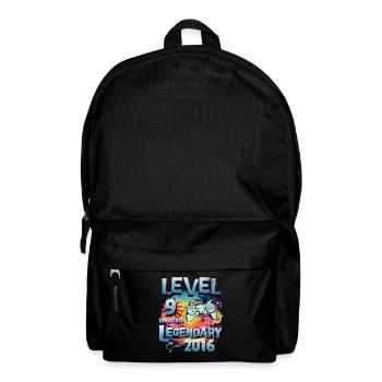 Level 9 Freigeschaltet seit 2016 Geburtstag - Rucksack - Schwarz - Vorne