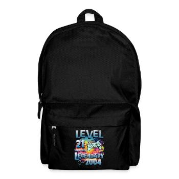 Level 21 Freigeschaltet seit 2004 Geburtstag - Rucksack - Schwarz - Vorne