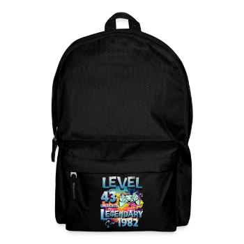Level 43 Freigeschaltet seit 1982 Geburtstag - Rucksack - Schwarz - Vorne