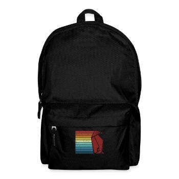 Retro Owl Paper Crane Folding Master Origami - Backpack - black - Front