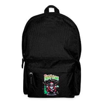 Santa Claus is dancing on xmas Christmas funny - Rucksack - Schwarz - Vorne