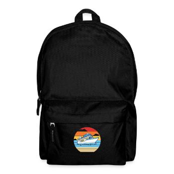 Retro Kreuzfahrtschiff Kreuzfahrt Besatzung Passagiere Kreuzfahrt - Rucksack - Schwarz - Vorne