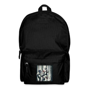 Cats Selfie Santa Selfie Christmas - Backpack - black - Front