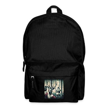 Cats Selfie Santa Selfie Christmas - Backpack - black - Front