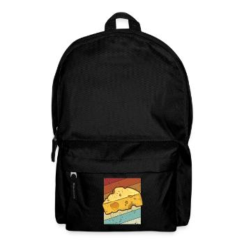 Retro Queso Cheesemonger Maker Liebhaber Gouda Käse - Rucksack - Schwarz - Vorne