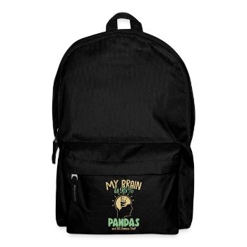 My Brain is 95% Pandas Panda Bear Friend Giant - Backpack - black - Front