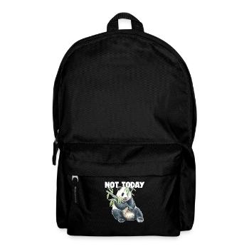Nicht heute Pandabär Ailuropoda melanoleuca Riese - Rucksack - Schwarz - Vorne