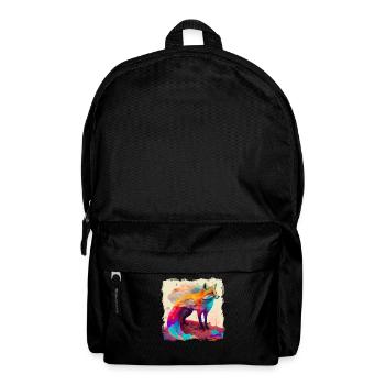 Caninae Rotfuchs Canidae Fuchs Liebhaber Fuchs - Rucksack - Schwarz - Vorne