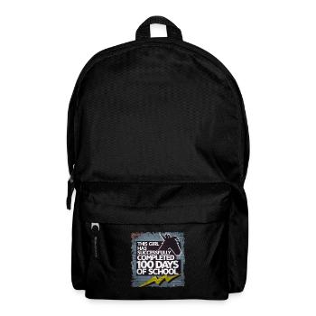 Funny Outfit teacher & student 100 days of school - Backpack - black - Front