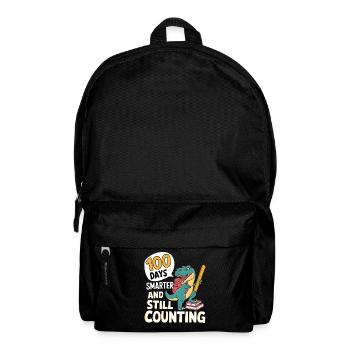 Funny Outfit teacher & student 100 days of school - Backpack - black - Front
