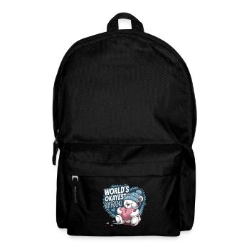 Partner Schatz Valentinstag Liebe lustiger Spruch - Rucksack - Schwarz - Vorne