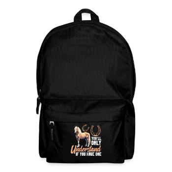Propriétaire de cheval Si vous avez un Cheval Maman Haflinger - Sac à dos - noir - Devant