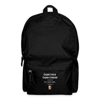 Party Festival & Alcohol Fun Beer Makes You Beautiful - Backpack - black - Front