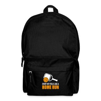 Pickleball Saying: Every Hit Feels Like Home Run - Backpack - black - Front