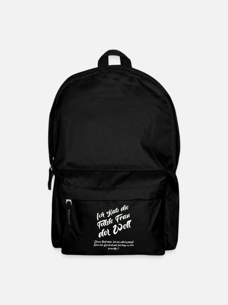 Hochzeit Verlobung Ich habe die tollste Frau - Rucksack - Schwarz