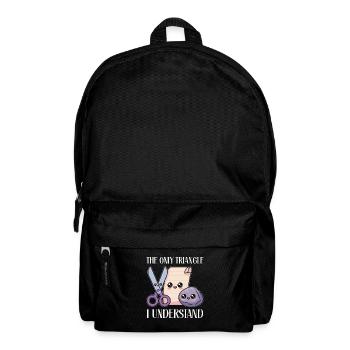 Schere Stein Papier Spiel Schule Universität - Rucksack - Schwarz - Vorne