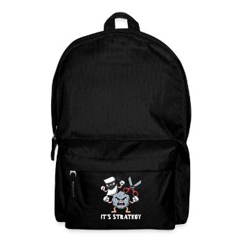 Scissors Stone Paper Kawaii - It's Strategy - Backpack - black - Front