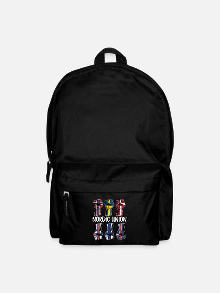 Nordische Union Skandinavien Norwegen Schweden - Rucksack - Schwarz