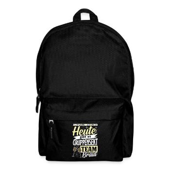Team Bride JGA Group Sparkling Bachelorette Party - Backpack - black - Front