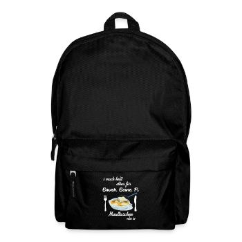 Maultaschen Schwäbisch Schwaben Essen Spruch - Rucksack - Schwarz - Vorne