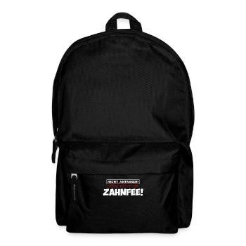 Die Zahnfee kommt lustiger Spruch lustige Sprüche - Rucksack - Schwarz - Vorne